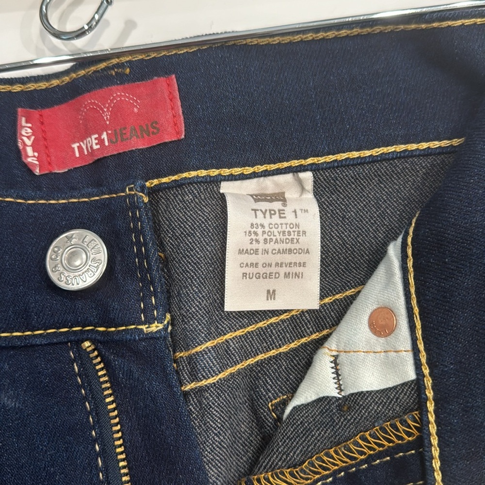 Levi’s Type 1 Jeans Dark Blue Denim Mini Skirt. Size M. - Picture 5 of 8